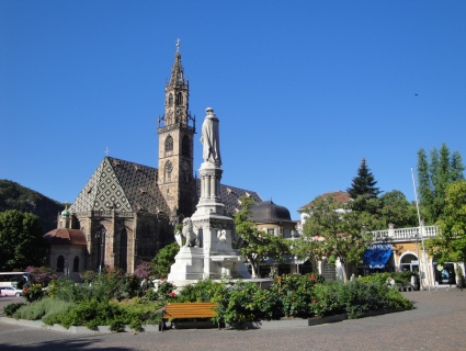 Waltherplatz in Bozen. Bildquelle: Tiroler Fremdenführer Alexander Ehrlich