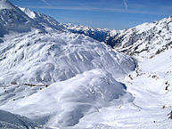 Der Arlberg zwischen Tirol und Vorarlberg